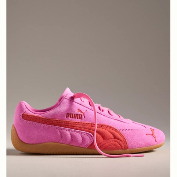 PUMA Speedcat OG Rose Pink Suede & Leather Lace Up Sneaker